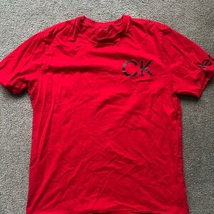 Calvin Klein Bold Red Short Sleeve Tee